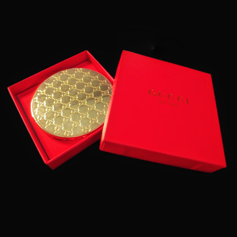 Authentic Gucci Gold Compact Mirror